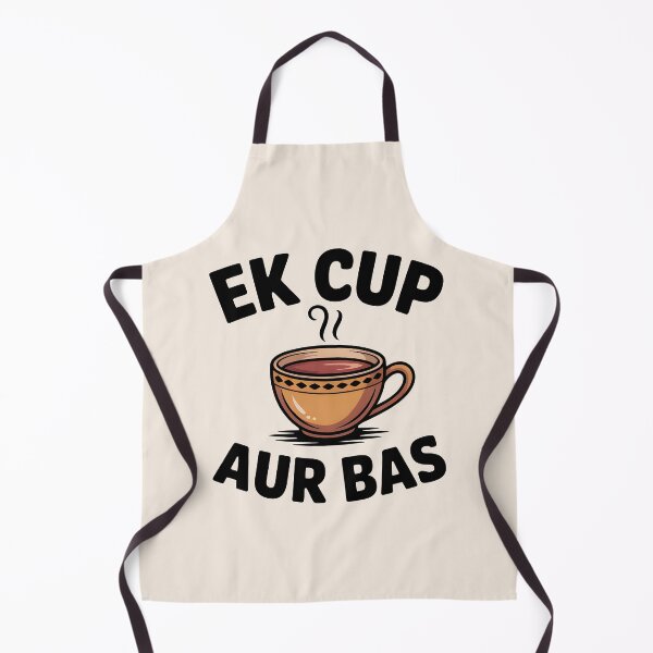 Item preview, Ek Cup Aur Bas – Funny Desi Chai Lover Quote Design designed and sold by Swati Art Shop.