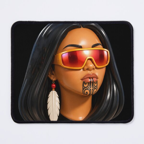 Item preview, Modern Māori Woman with Moko Kauae designed and sold by Doug Healey .