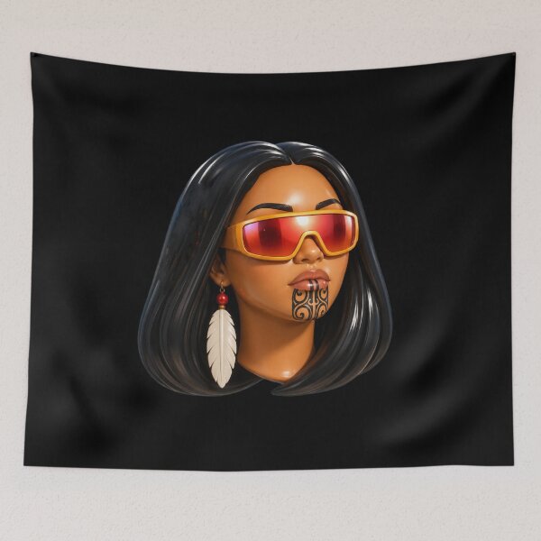 Item preview, Modern Māori Woman with Moko Kauae designed and sold by Doug Healey .