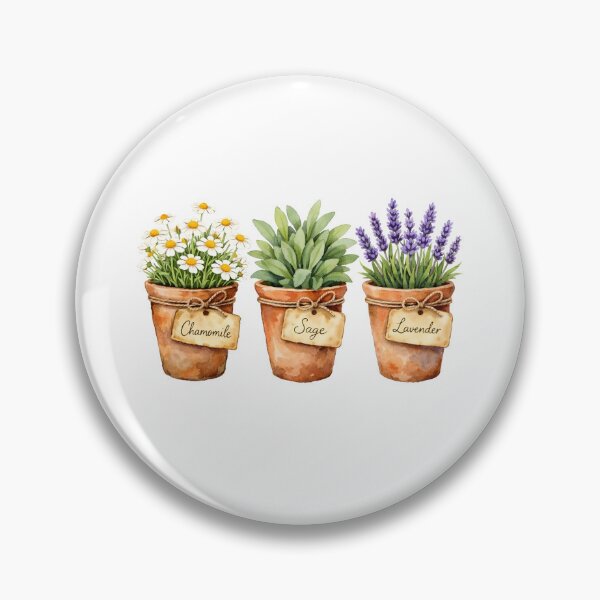 Item preview, Watercolor Herbs in the Pots  designed and sold by silviaol.