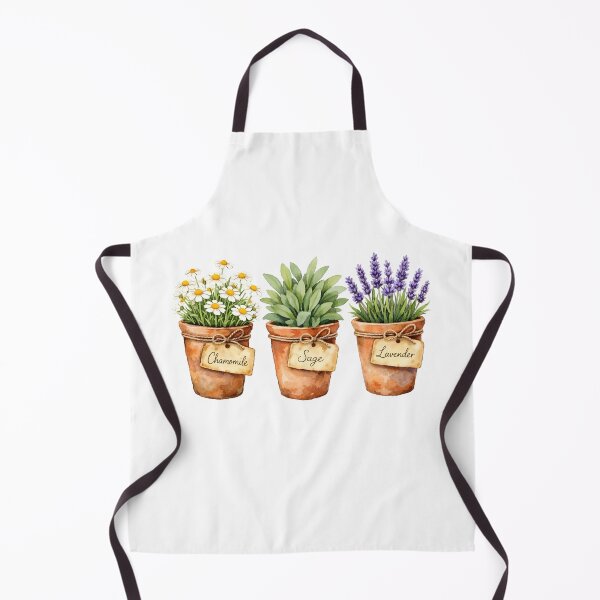 Item preview, Watercolor Herbs in the Pots  designed and sold by silviaol.