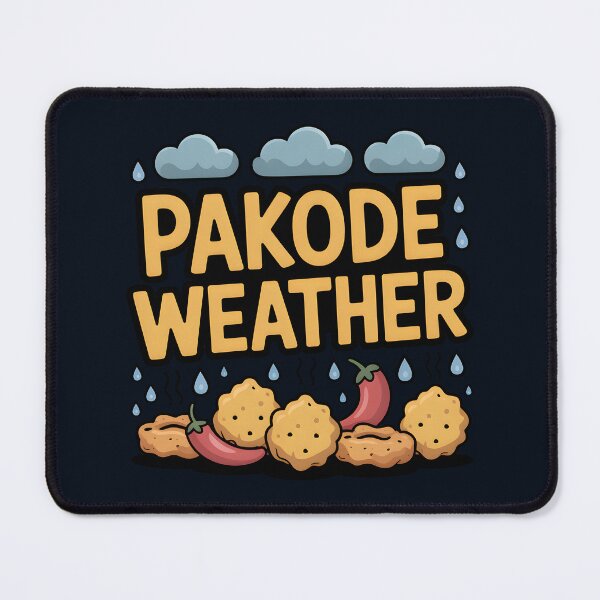 Item preview, Pakode Weather – Funny Desi Monsoon Snack Design designed and sold by Swati Art Shop.