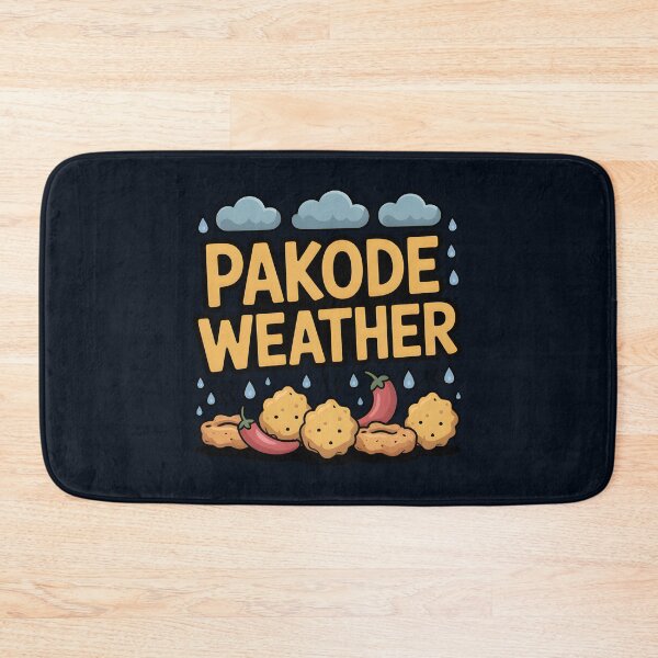 Item preview, Pakode Weather – Funny Desi Monsoon Snack Design designed and sold by Swati Art Shop.