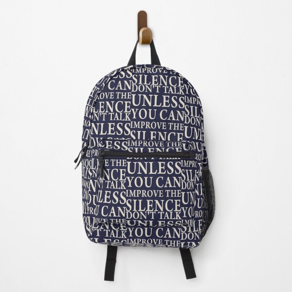 Item preview, Don't Talk Unless You Can Improve The Silence - Minimalist Typography Quote designed and sold by MiaStyleStudio.