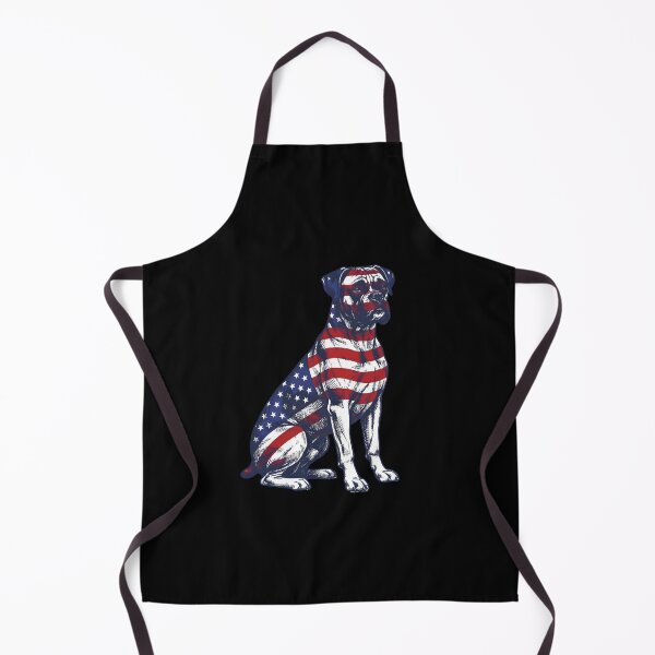 Item preview, Sitting Boxer Dog Patriotic USA Artwork designed and sold by JessArty ⭐⭐⭐⭐⭐.