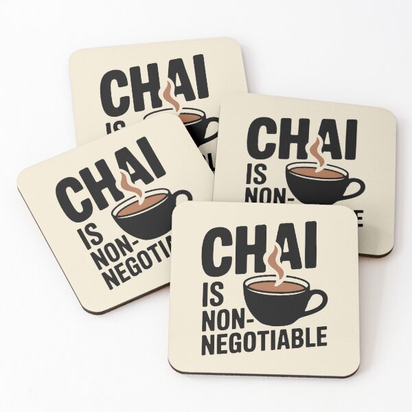 Item preview, Chai Is Non-Negotiable – Funny Desi Tea Lover Design designed and sold by Swati Art Shop.