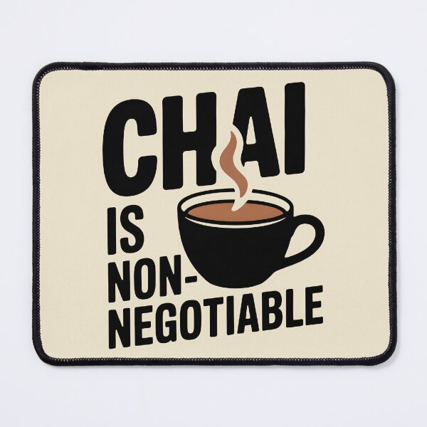 Item preview, Chai Is Non-Negotiable – Funny Desi Tea Lover Design designed and sold by Swati Art Shop.