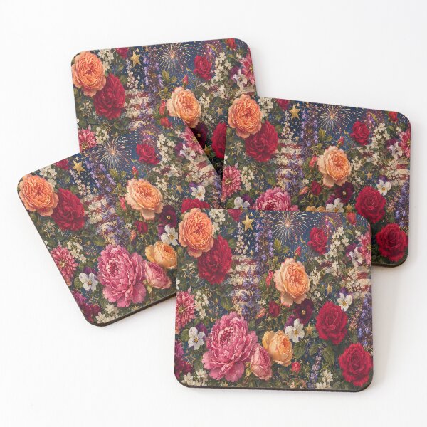 Item preview, Patriotic Floral designed and sold by SlowPathsDesign.
