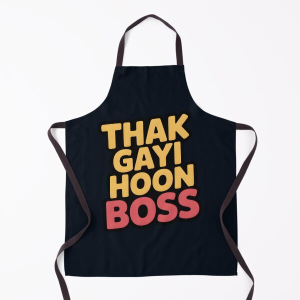 Item preview, Thak Gayi Hoon Boss – Funny Tired Desi Quote Design designed and sold by Swati Art Shop.