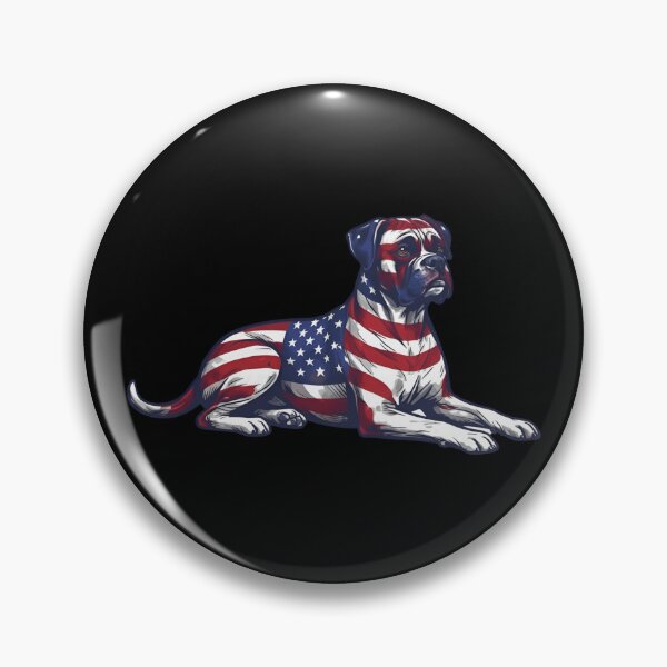 Item preview, Relaxed Boxer Dog USA Flag Patriotic Art designed and sold by JessArty ⭐⭐⭐⭐⭐.
