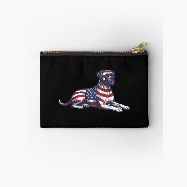 Item preview, Relaxed Boxer Dog USA Flag Patriotic Art designed and sold by JessArty ⭐⭐⭐⭐⭐.