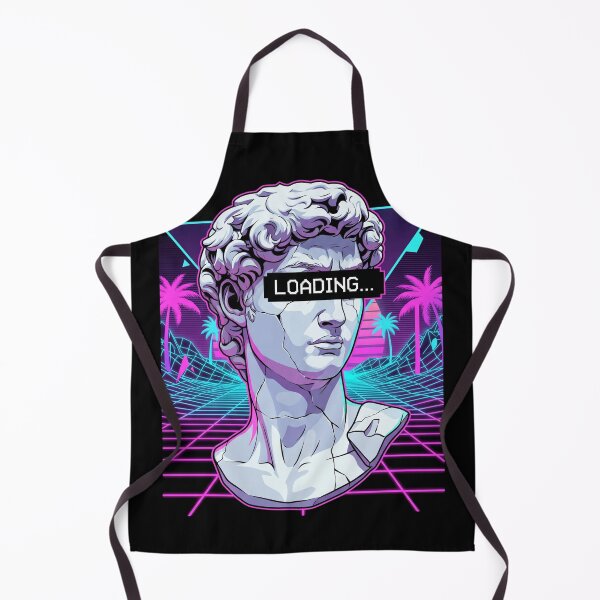 Item preview, Vaporwave David Statue Loading Error Retro 80s Aesthetics designed and sold by RetroRewind Studio.