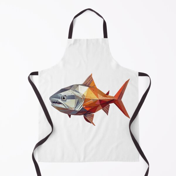Item preview, Piranha Minimalistic Geometric Art designed and sold by Origaminimal.