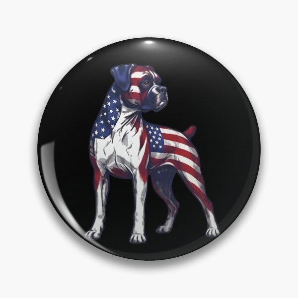 Item preview, Standing Boxer Dog American Flag Design designed and sold by JessArty ⭐⭐⭐⭐⭐.