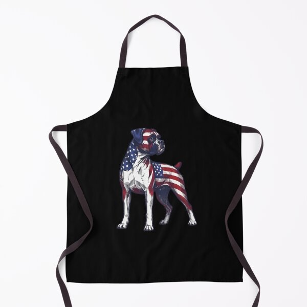 Item preview, Standing Boxer Dog American Flag Design designed and sold by JessArty ⭐⭐⭐⭐⭐.