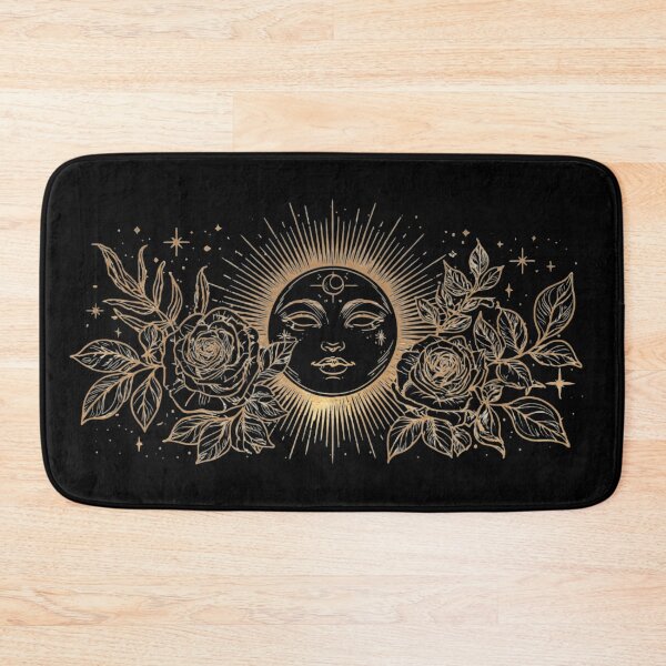 Item preview, Mystical Celestial Sun Face with Vintage Roses designed and sold by MoonSoul Studio.