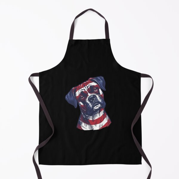 Item preview, Patriotic Boxer Dog Portrait USA Flag Art designed and sold by JessArty ⭐⭐⭐⭐⭐.