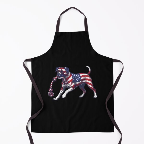 Item preview, Patriotic Boxer Dog Playing Rope USA Art designed and sold by JessArty ⭐⭐⭐⭐⭐.