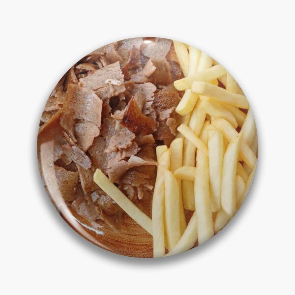 Item preview, A Golden Plate of Kebab & Chips designed and sold by Sibyl-Arts.