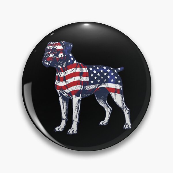 Item preview, Patriotic Boxer Dog Side View USA Art designed and sold by JessArty ⭐⭐⭐⭐⭐.