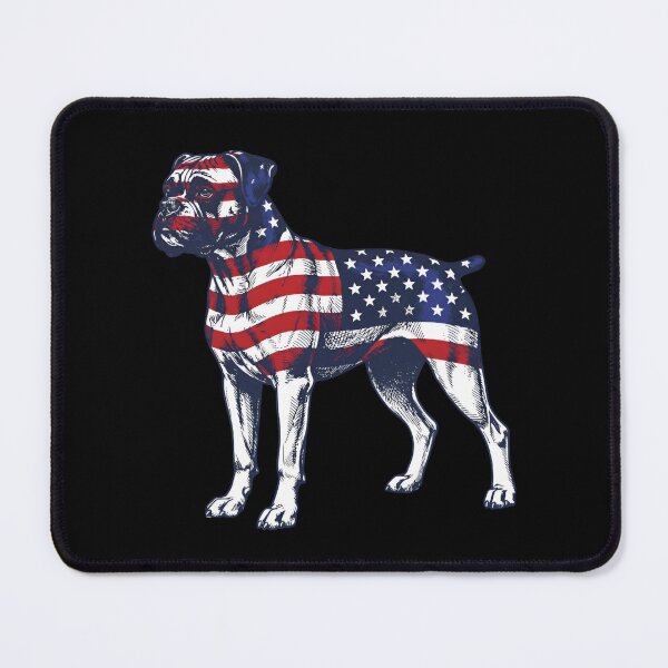 Item preview, Patriotic Boxer Dog Side View USA Art designed and sold by JessArty ⭐⭐⭐⭐⭐.