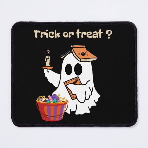 Item preview, Trick or Treat? Cute Ghost Reading a Spooky Book Halloween Design designed and sold by MargaretaArt.
