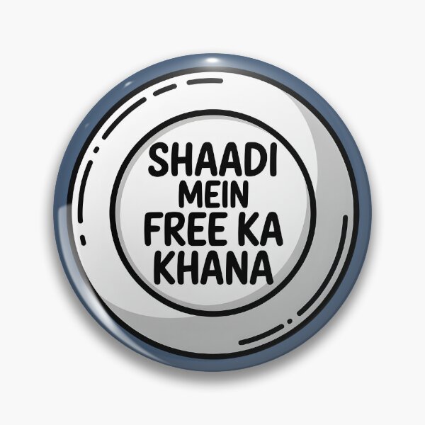 Item preview, Shaadi Mein Free Ka Khana – Funny Desi Wedding Food Design designed and sold by Swati Art Shop.