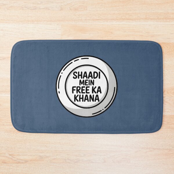 Item preview, Shaadi Mein Free Ka Khana – Funny Desi Wedding Food Design designed and sold by Swati Art Shop.
