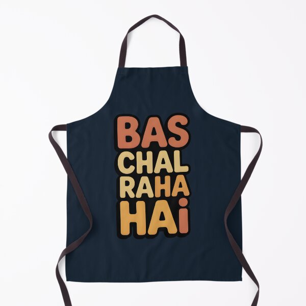 Item preview, Bas Chal Raha Hai – Relatable Desi Mood Quote Design designed and sold by Swati Art Shop.