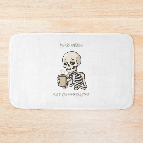 Item preview, Dead Inside But Caffeinated Skeleton Coffee - Dark Humor Design designed and sold by InfiniteOrbit.