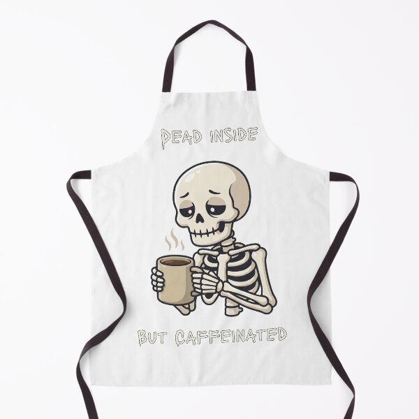 Item preview, Dead Inside But Caffeinated Skeleton Coffee - Dark Humor Design designed and sold by SupplyCode.