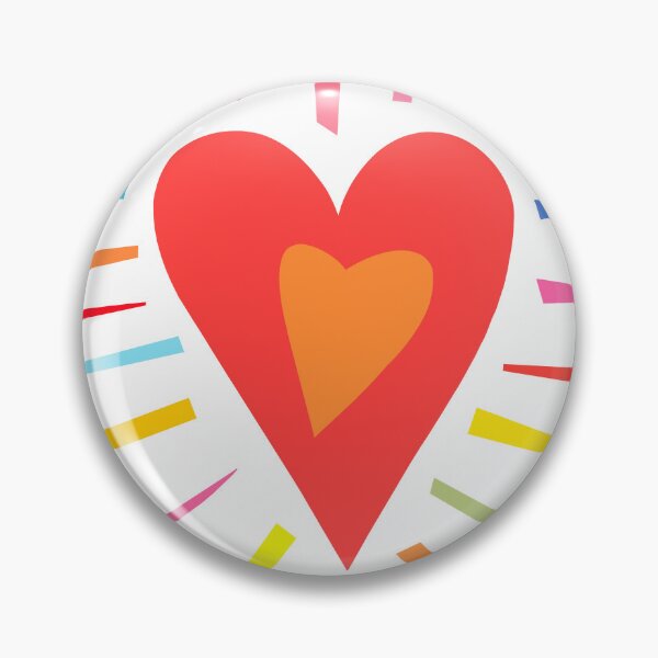Item preview,     Colorful Heart Burst Abstract Art designed and sold by kdunawaydesign.
