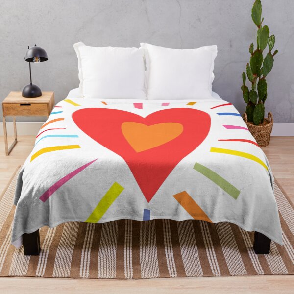 Item preview,     Colorful Heart Burst Abstract Art designed and sold by kdunawaydesign.