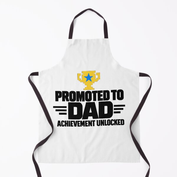 Item preview, Copy of Promoted To Dad Achievement Unlocked Funny Gamer Father's Day Design (Black On White) designed and sold by LowBatteryShop.