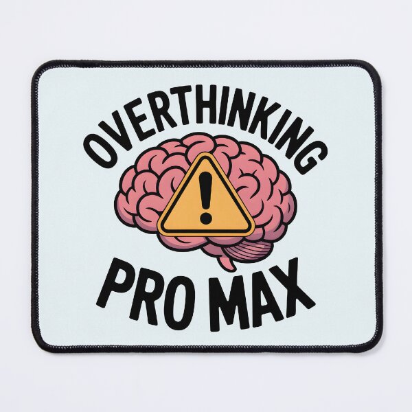 Item preview, Overthinking Pro Max – Funny Desi Overthinker Design designed and sold by Swati Art Shop.