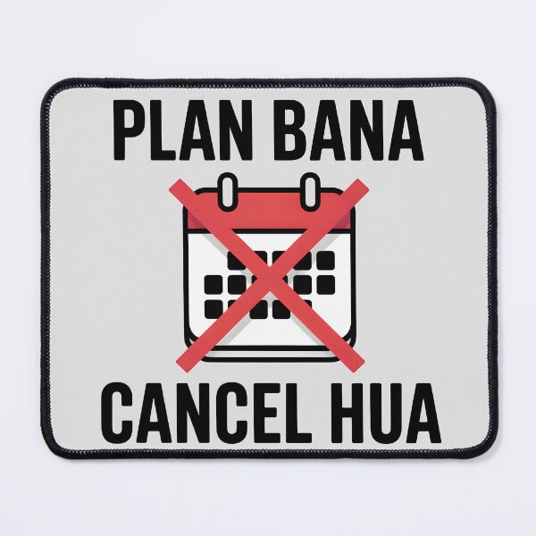 Item preview, Plan Bana Cancel Hua – Funny Introvert Desi Quote Design designed and sold by Swati Art Shop.