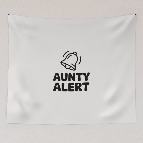 Item preview, Aunty Alert – Funny Desi Aunty Humor Design designed and sold by Swati Art Shop.