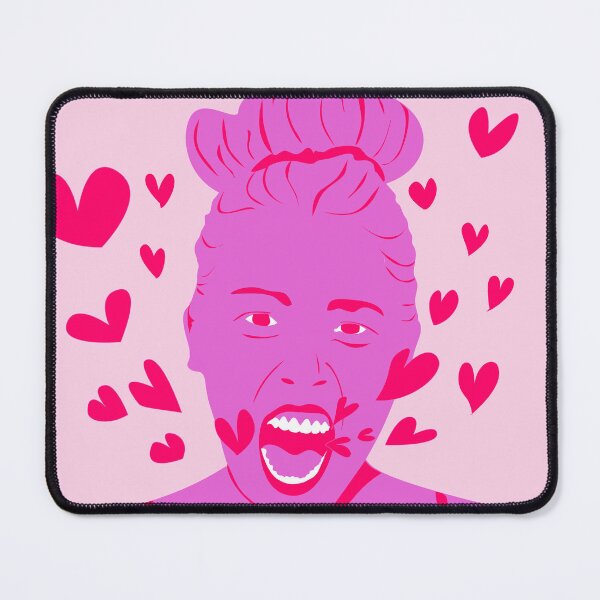 Item preview, Love Rush Pop Art – Bold Pink Woman with Hearts designed and sold by bonaise.