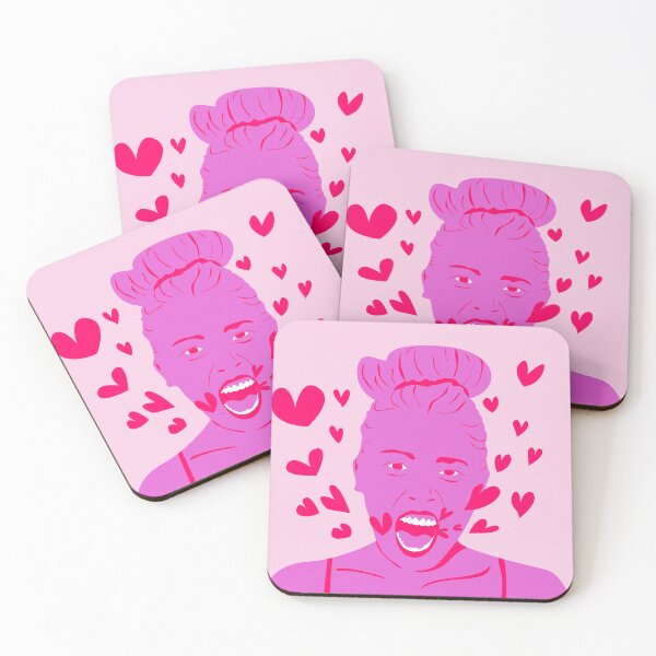 Item preview, Love Rush Pop Art – Bold Pink Woman with Hearts designed and sold by bonaise.