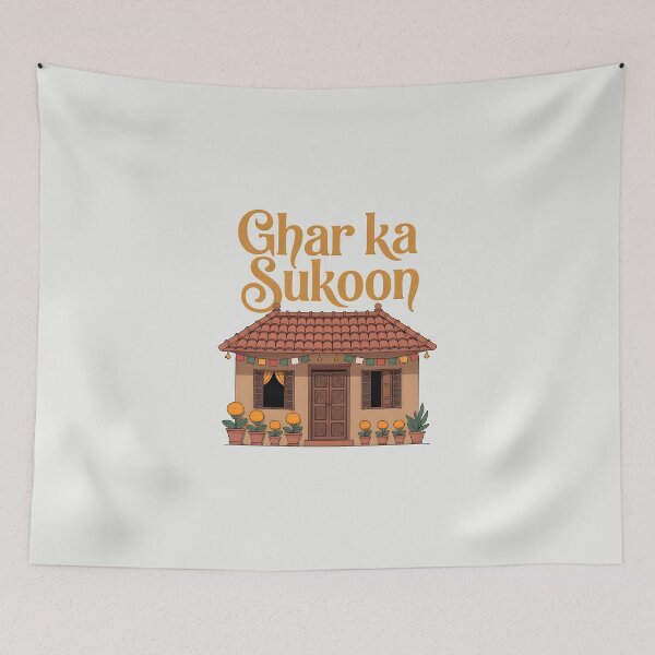 Item preview, Ghar Ka Sukoon – Cozy Desi Home Aesthetic Design designed and sold by Swati Art Shop.