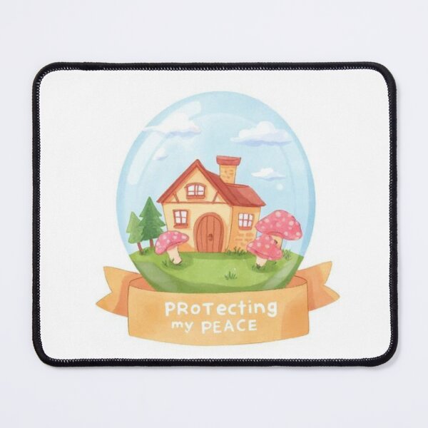 Item preview, Protecting My Peace Terrarium Quote designed and sold by GirlyVision.