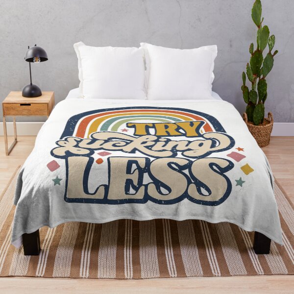Item preview, Retro 70s Rainbow Try Sucking Less Funny Sarcastic designed and sold by rediscoveredapp.