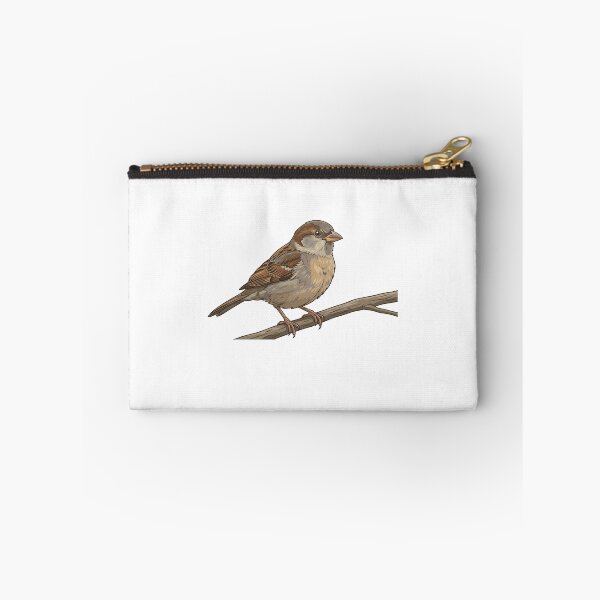 Item preview, Cute Sparrow Perched on a Branch Nature Illustration designed and sold by nvrprooo.