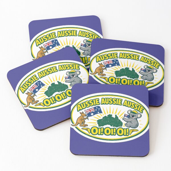 Item preview, Aussie Aussie Aussie Oi Oi Oi! | Australia Pride Kangaroo & Koala designed and sold by RockyLambda.