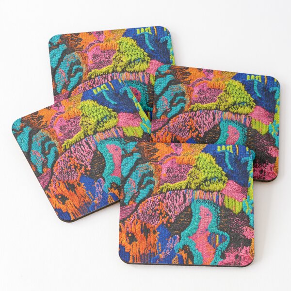 Item preview, Electric Colorful Jacquard Textile Pattern designed and sold by frumixart.