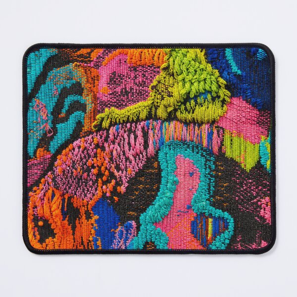 Item preview, Electric Colorful Jacquard Textile Pattern designed and sold by frumixart.