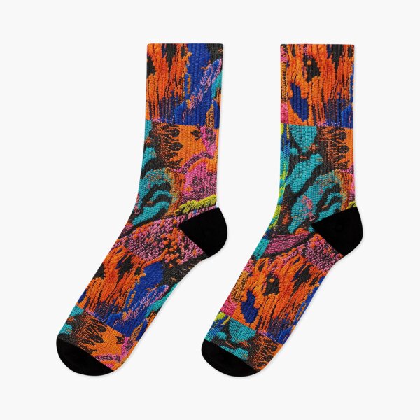 Item preview, Electric Colorful Jacquard Textile Pattern designed and sold by frumixart.