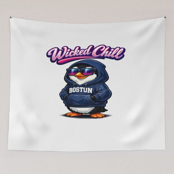 Artikelvorschau, Boston Wicked Chill Cool Penguin entworfen und verkauft von Dresut.