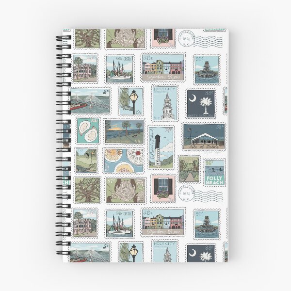 Item preview, Charleston, South Carolina Stamps Illustration designed and sold by Elizabeth Weglein.