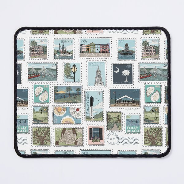Item preview, Charleston, South Carolina Stamps Illustration designed and sold by Elizabeth Weglein.